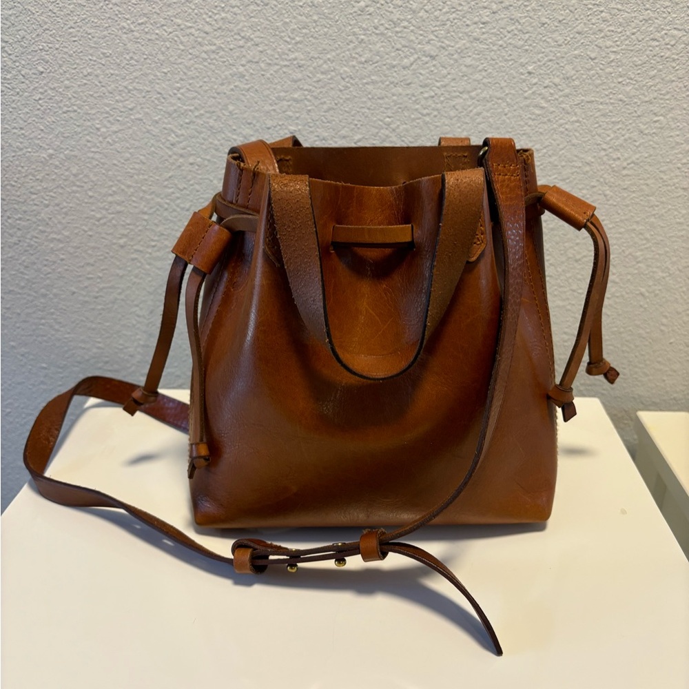 Madewell Leather Small Drawstring Transport Crossbody
